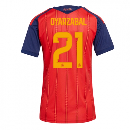Billige Fotballdrakt Spania Mikel Oyarzabal #21 Replika Hjemmedrakt Dame VM 2026 Kortermet Billige Fotballdrakt Spania Mikel Oyarzabal #21 Replika Hjemmedrakt Dame VM 2026 Kortermet